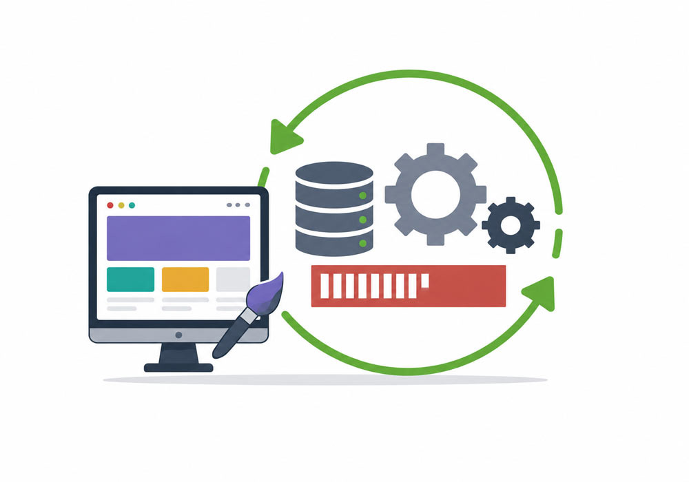 Maintenance structurelle et graphique d'un site internet à Genève